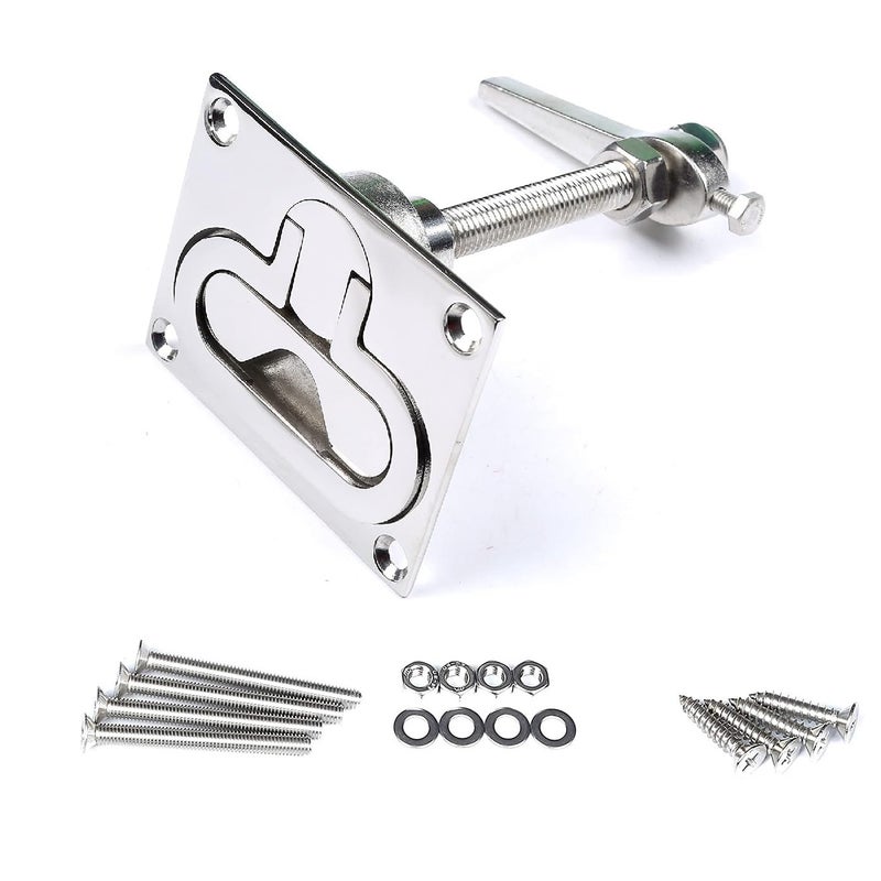 Thorn Boat Cam Latch Lift Pull Ring Locking Hatch Handle 316 Stainless Steel - Image 1